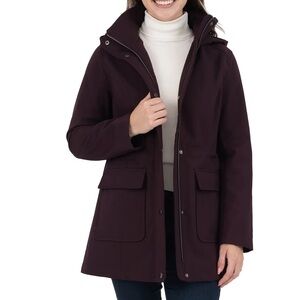 Fleet Street burgundy rain jacket